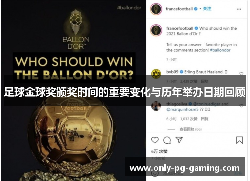 足球金球奖颁奖时间的重要变化与历年举办日期回顾